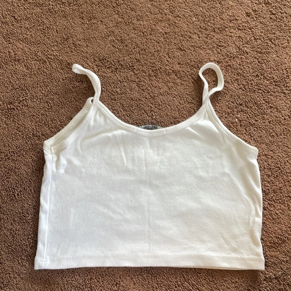 brandy Cropped Embroidered Tank Top - Picture 2 of 3